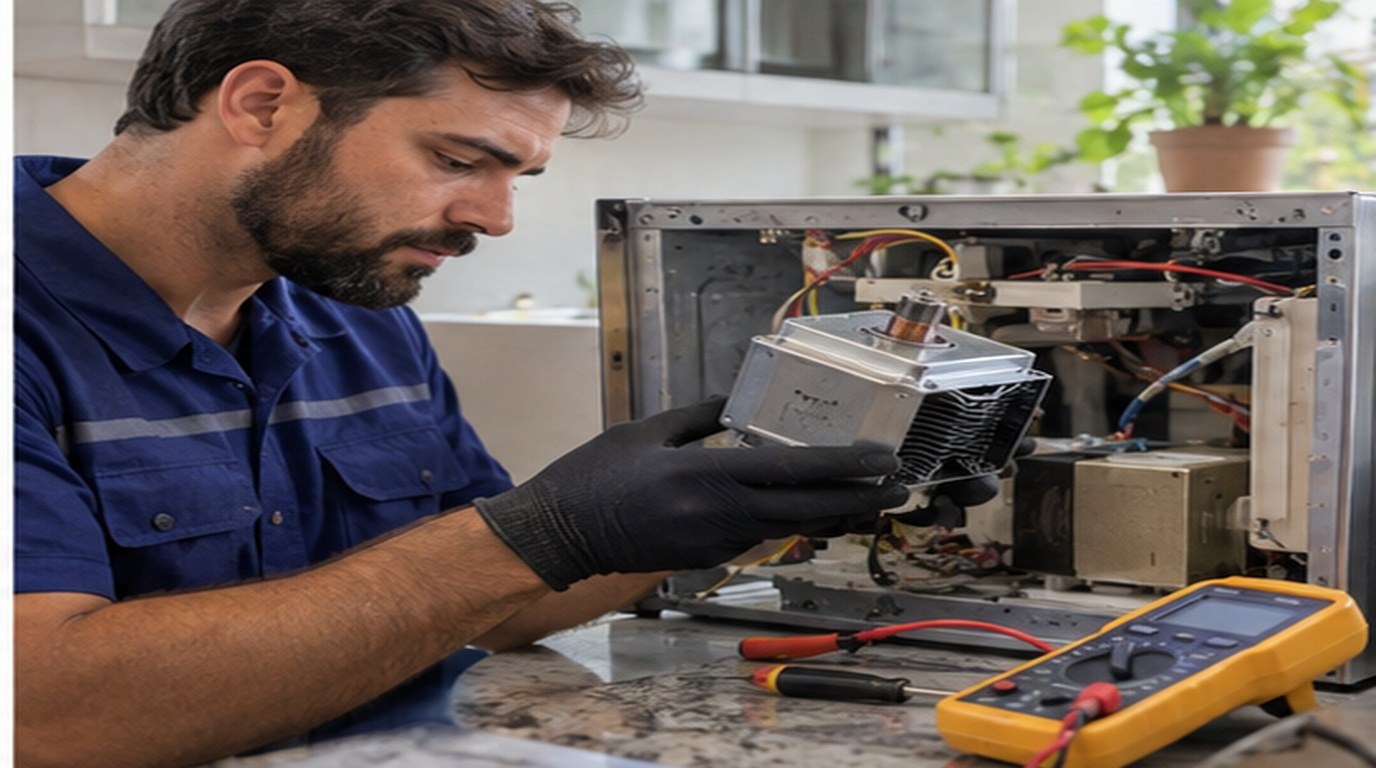 Conserto de micro-ondas em Vitória da Conquista‑BA: troca do magnetron