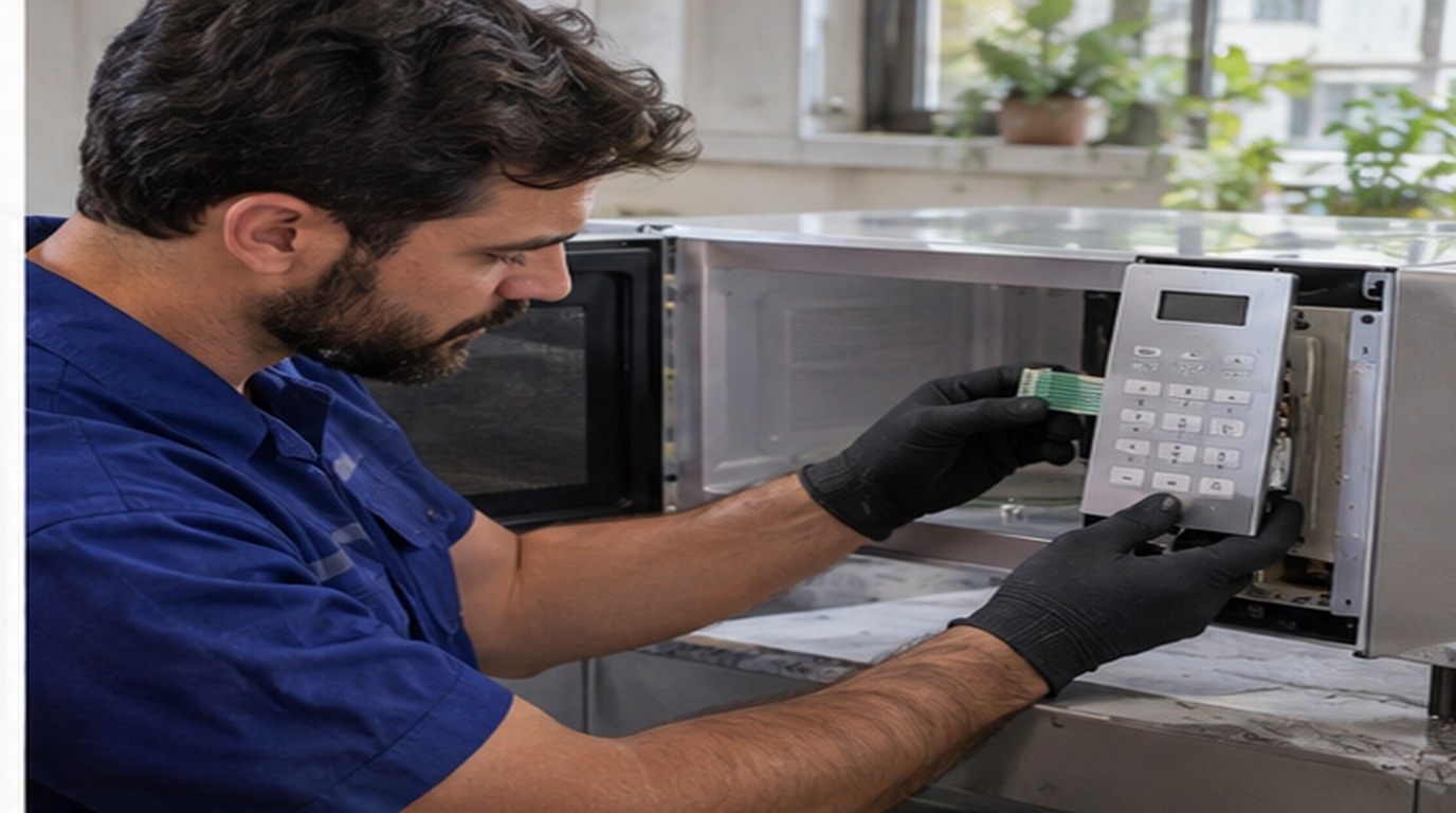 Conserto de micro-ondas em Vitória da Conquista‑BA: troca da membrana e do painel